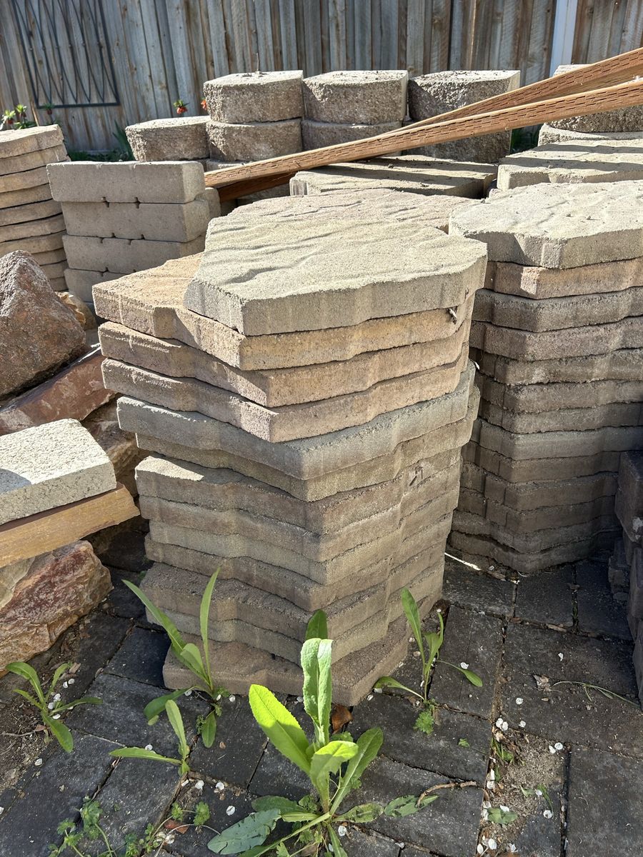 Interconnecting Pavers - 104 Total