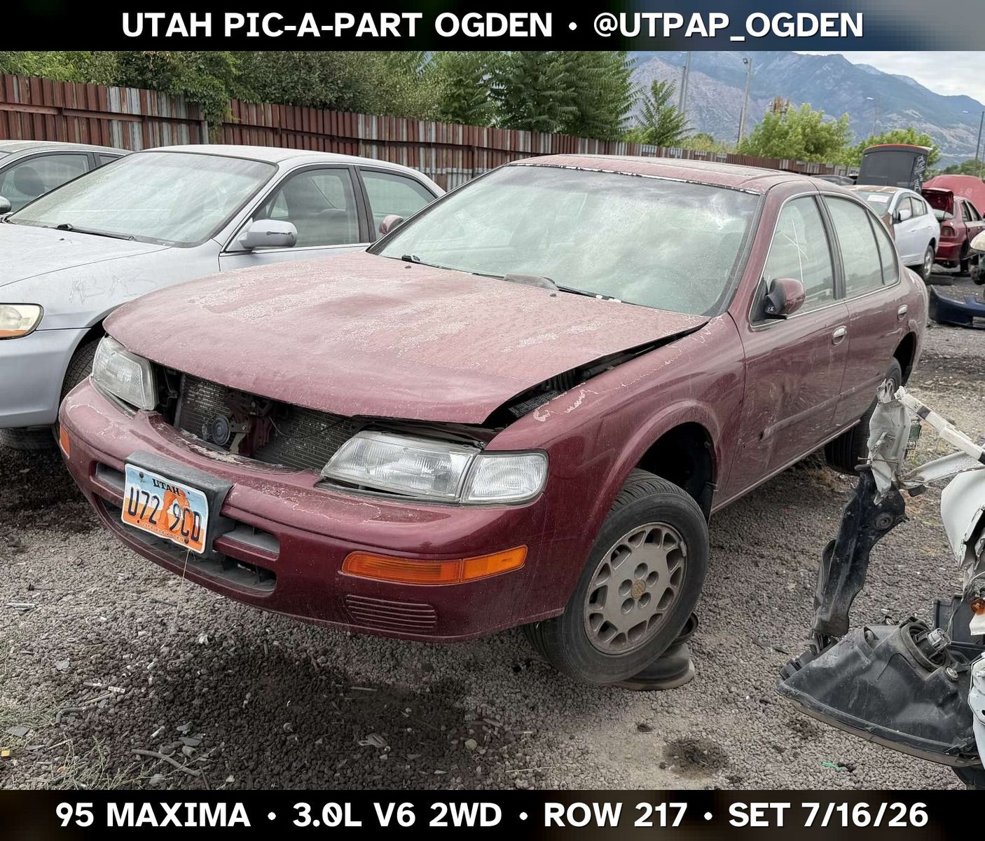 1995 Nissan Maxima Parts - UTPAP Ogden