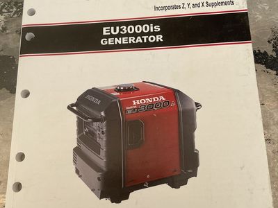 Honda EU 3000is Generator Shop Manual and remote start fob.