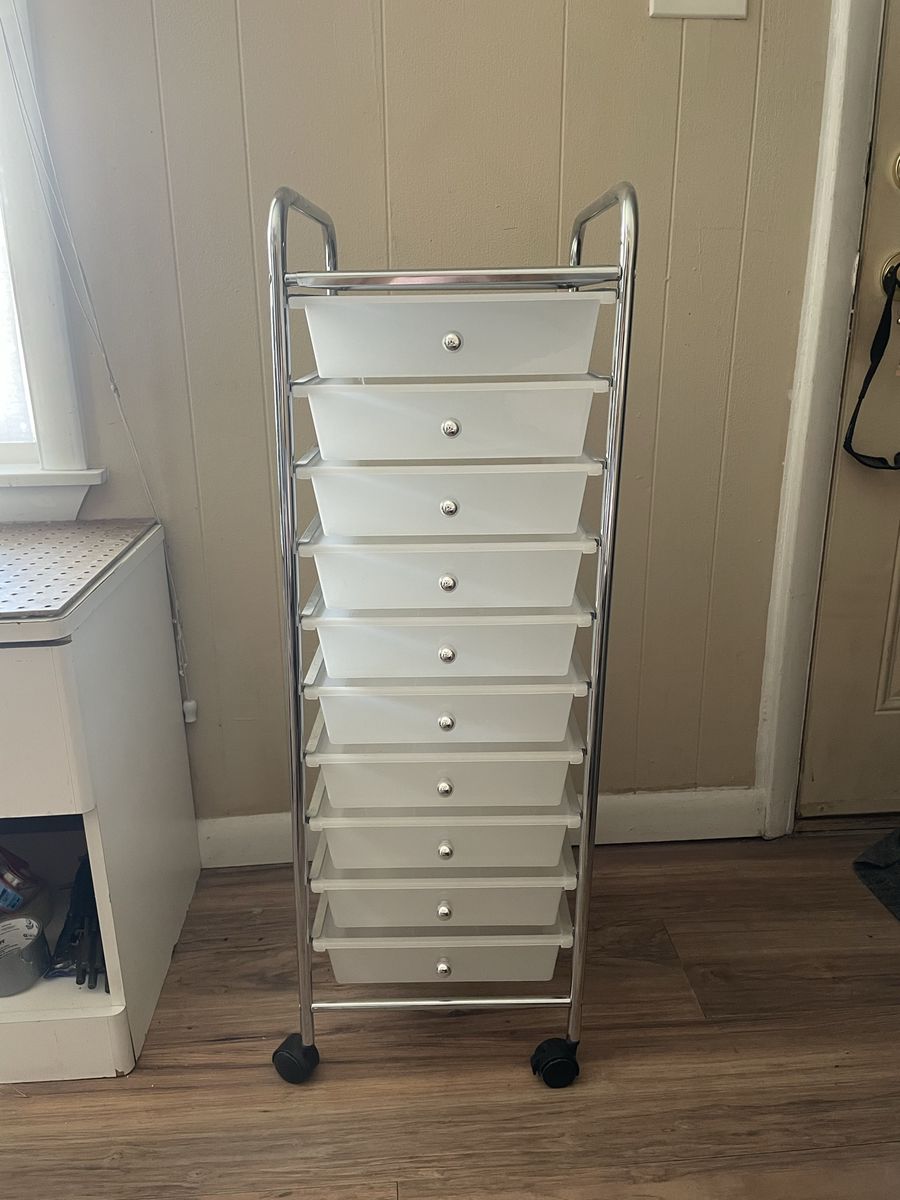 10-Drawer Organizer Cart