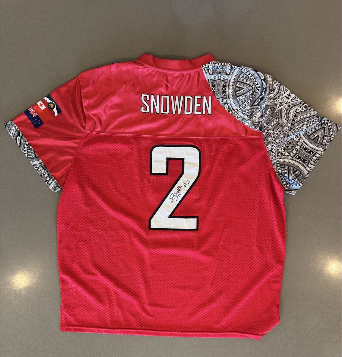 University of Utah football signed Smith Snowden jersey