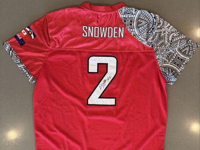 University of Utah football signed Smith Snowden jersey