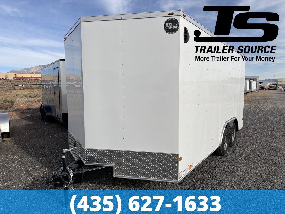 8.5x16 Wells Cargo FastTrac Enclosed Cargo Trailer - 7'0" Interior - 7K GVWR -