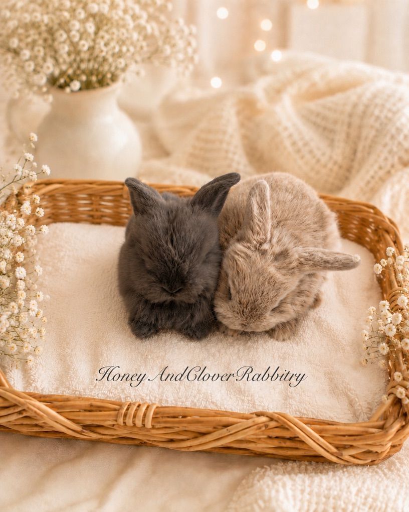 Purebred Holland Lop Baby Bunny Rabbits