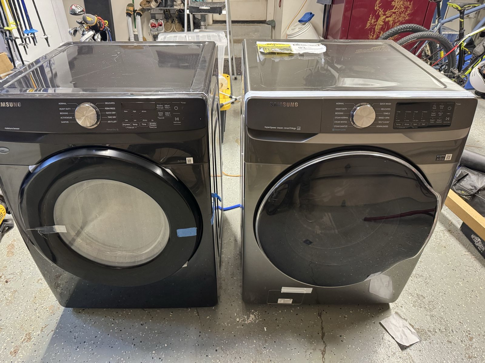 New Samsung washer and dryer