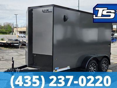 6x12 Look ST DLX Enclosed Cargo Trailer - 6'0" Interior - 7K GVWR - .080 PolyCor, Black Out Package, Ramp Door, Rear Spoiler w/