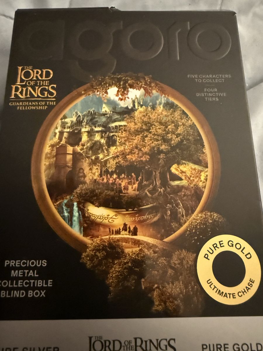 Agoro The Lord of the Rings Gimli Precious Metal Collectible Blind Box 0163/1200 solid silver