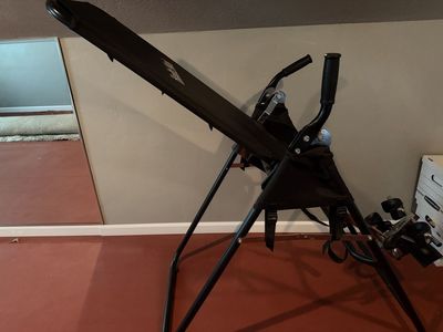 Health Mark Pro Max Inversion Therapy Table - Black, Great for Back Pain & Decompression