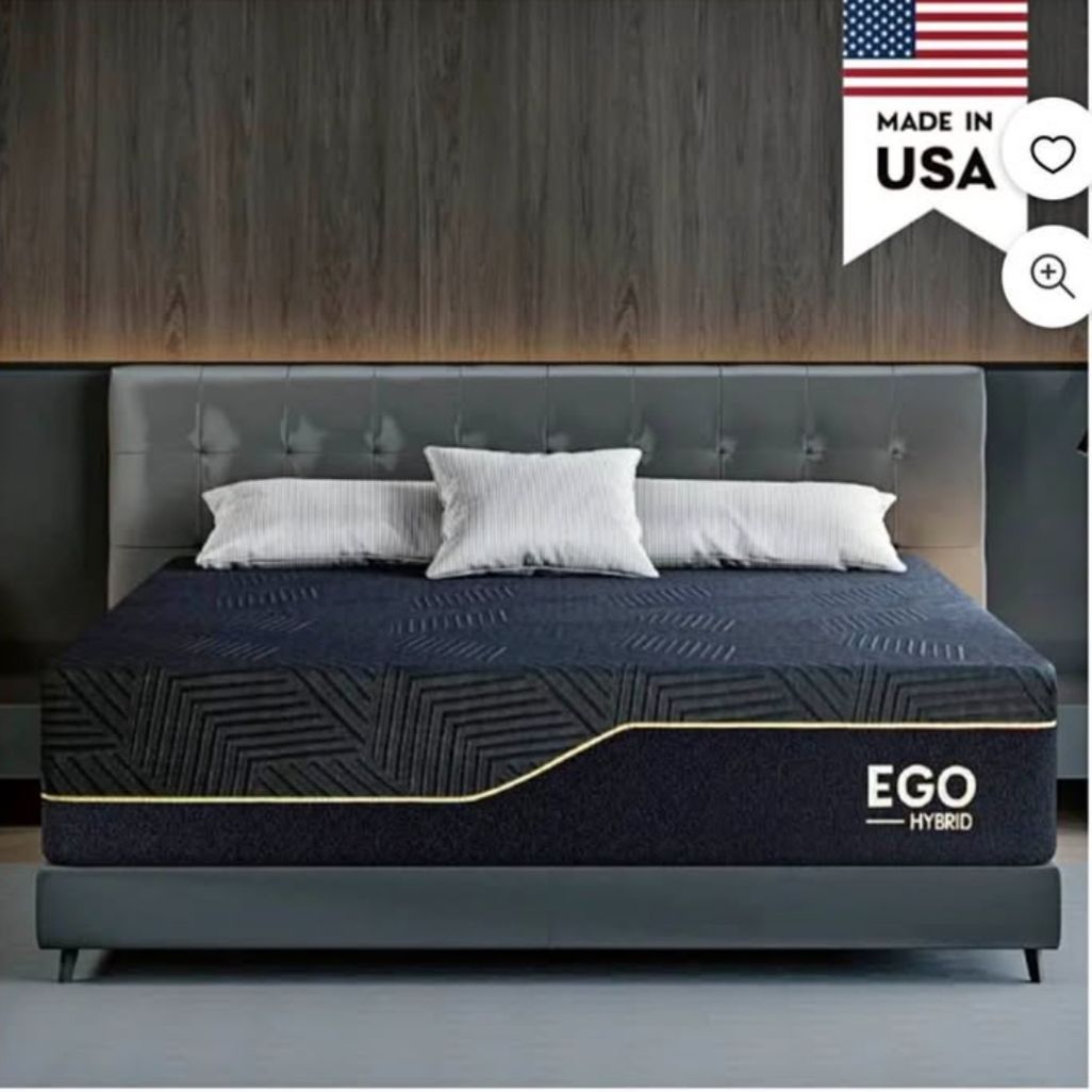 NEW! King 14 Mattress Hybrid Medium Black
