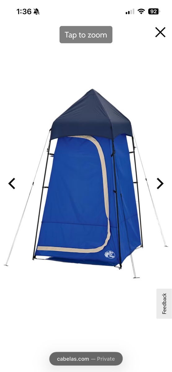 Camping shower tent