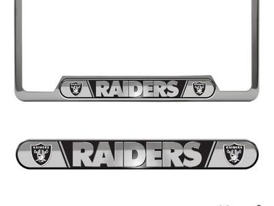 raiders license plate frame