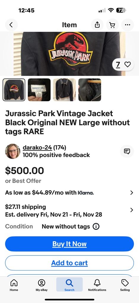 Authentic Jurrasic Leather Jacket