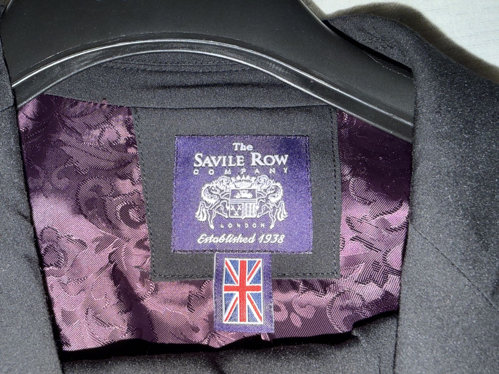 Black Savile Row Suit