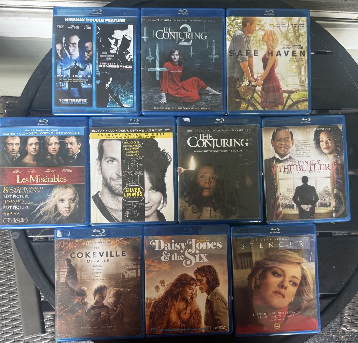 Assorted Blu-ray Movies Lot - The Conjuring, Les Misérables, Safe Haven & More: $3 each