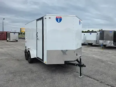 7 x 14 Interstate V-Nose Enclosed Cargo Trailer FREE INSPECTION