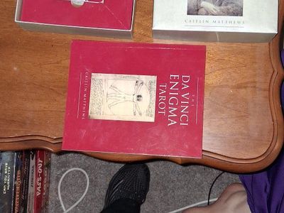 The Da Vinci Enigma Tarot by Caitlin Matthews, Tarot Card Deck & Guidebook Set