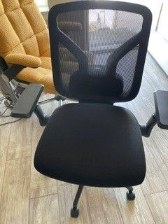 Black Ergonomic Office Chair with Mesh Back and Adjustable Arms