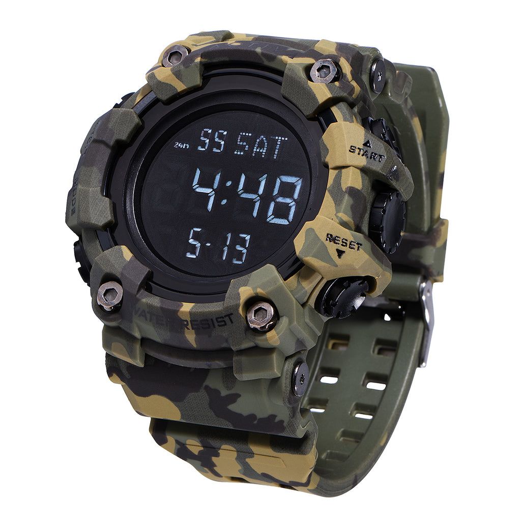 Activa Digital Camouflage Sports Watch Water Resistant, New with Tags