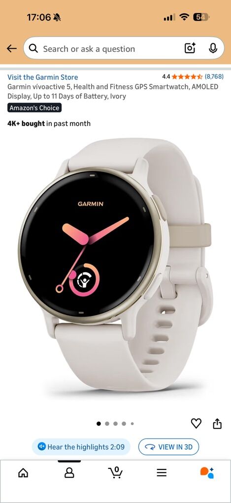 Garmin Vivoactive 5 - ivory