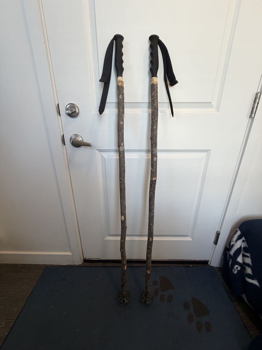 Praxis Wooden Ski Poles - 50"