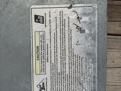 Tie downs warning line system