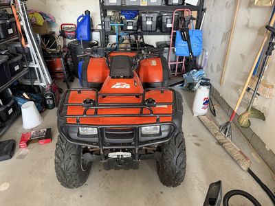 2001 Honda Rancher ES ATV Orange 4x4 with 4069 Miles