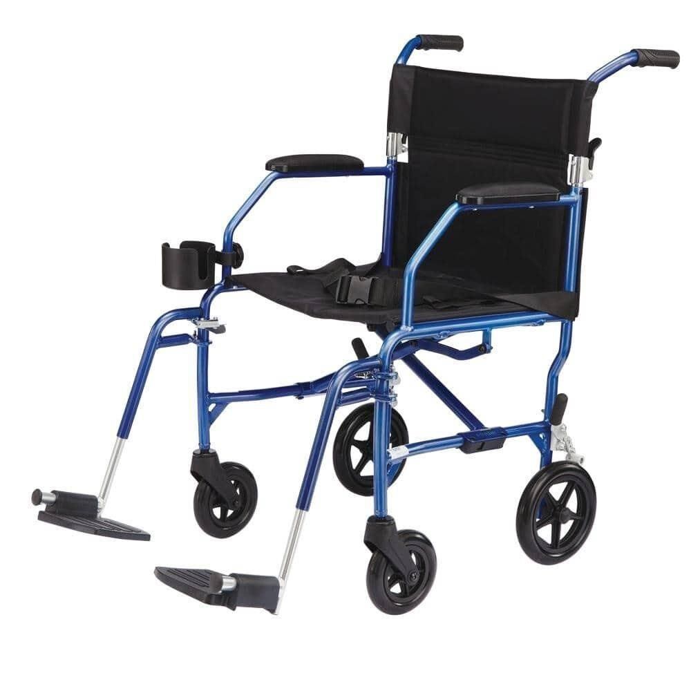 Medline Freedom Blue Transport Chair