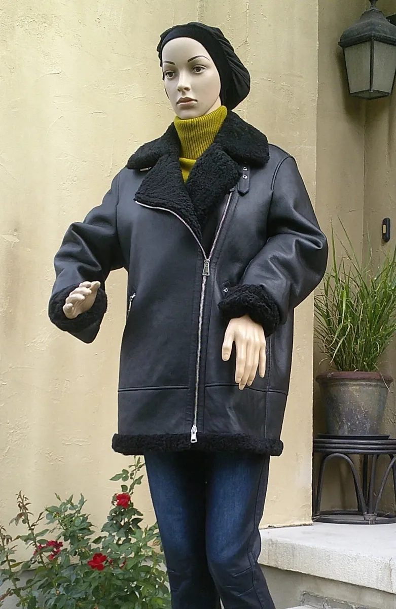 Shearling Aviator Inspired Leather Jacket by S.W.O.R.D. 6.6.44