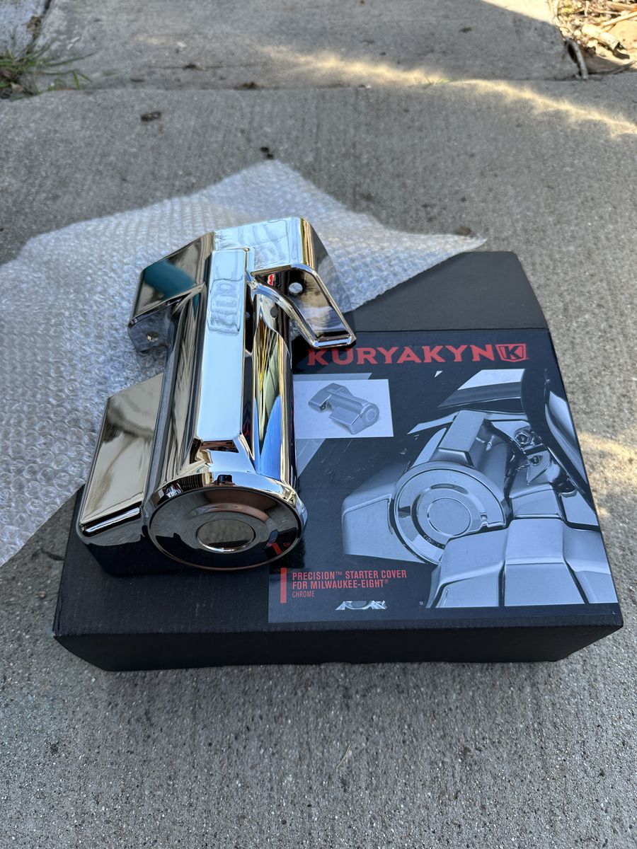 Kuryakyn Chrome Starter Cover - Harley