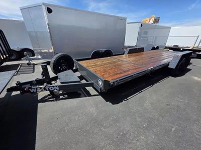 2025 Walton Trailers 7X22 TSX Hydraulic Tilt Flatb