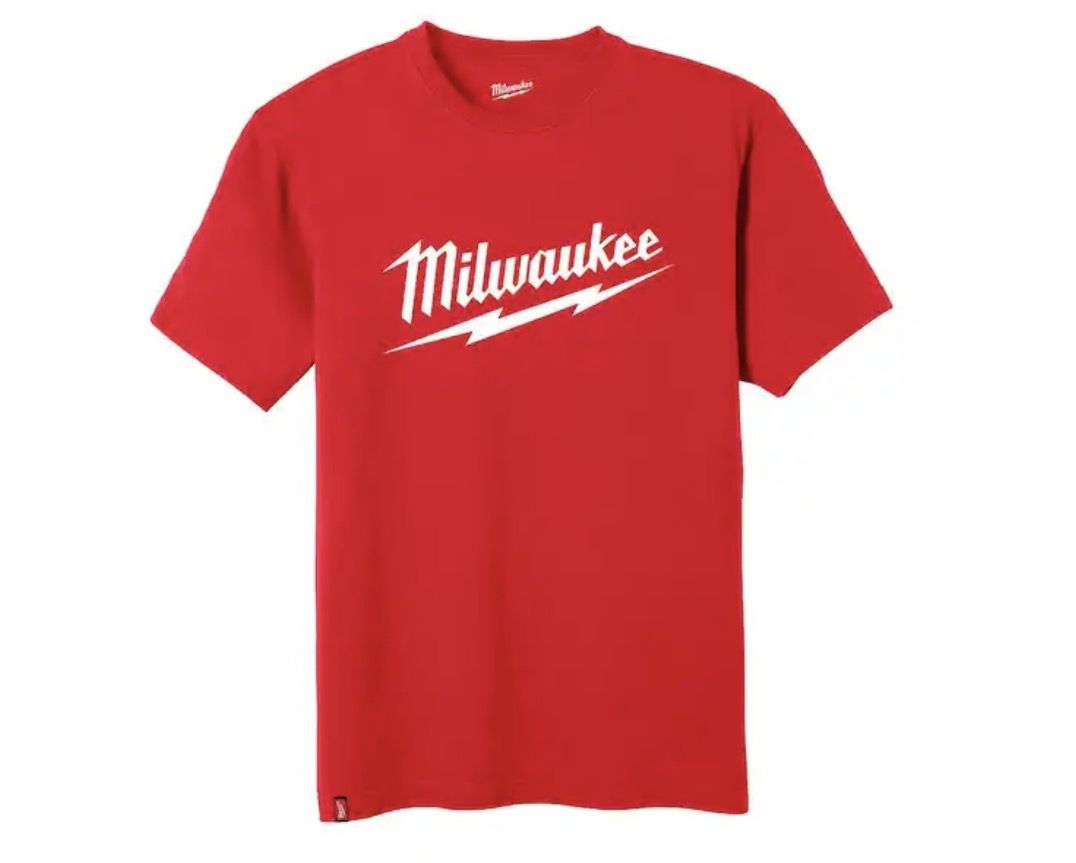 Men's X-Large Red Heavy-Duty Short-Sleeve T-Shirt
