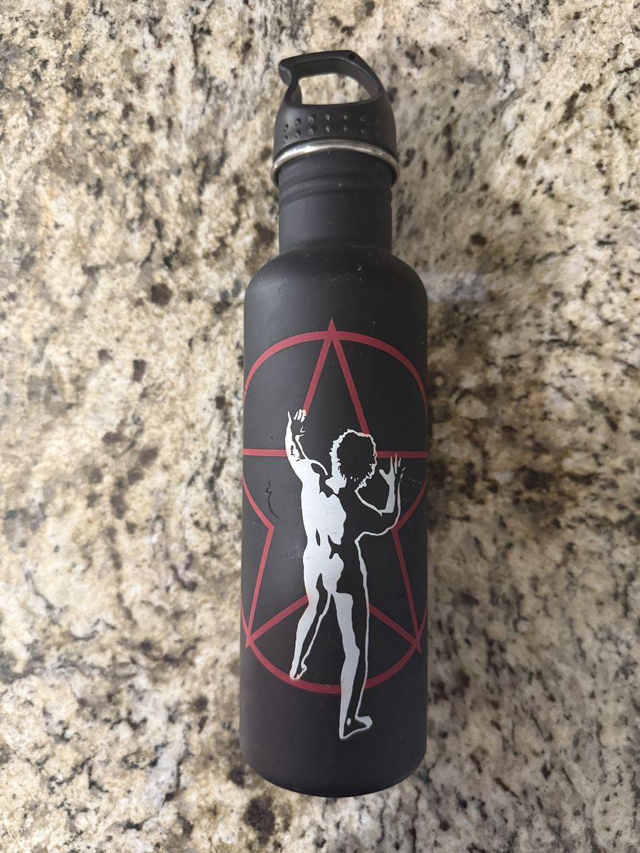 (collectible) Rush 2112 Starman Black Insulated Water Bottle Hydration Flask Band Merch