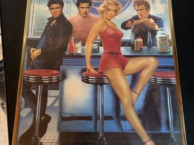 Hollywood Diner legends framed poster