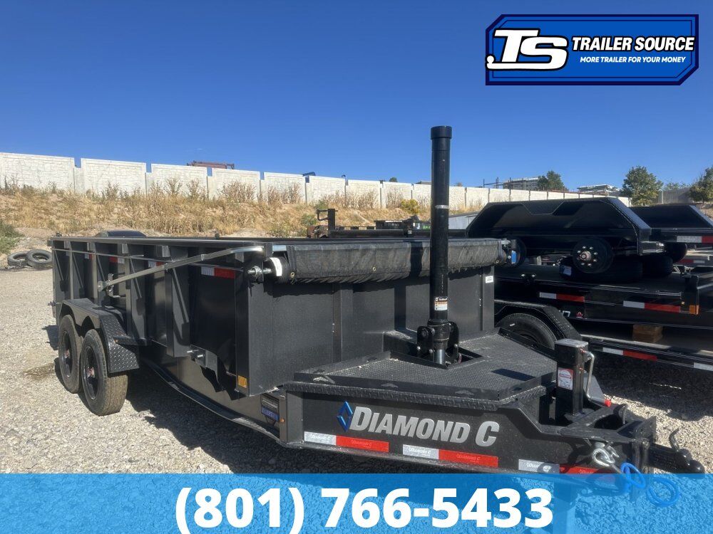 7x16 Diamond C LPT 210 Dump Trailer - 32" Sides - 23K GVWR