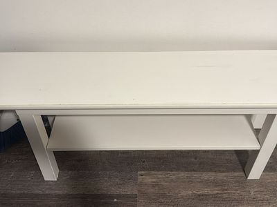 White Ikea TV Stand