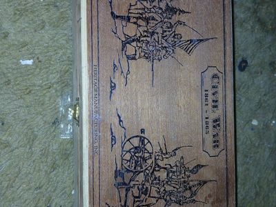 Vintage Heritage Manufacturing Wooden Civil War 1861-1865 Storage Box