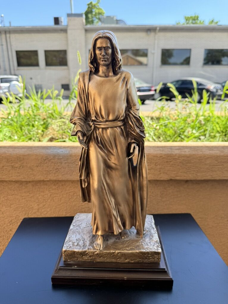 Angela Johnson Cast Bronze Sculture Of Jesus 14.5