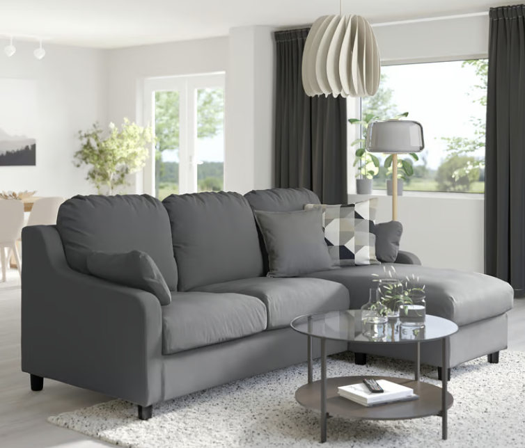 IKEA VINLIDEN Sofa with Reversible Chaise