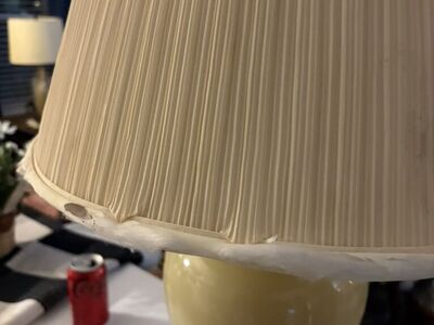 Vintage Lamp With Shade 33 Inches Tall