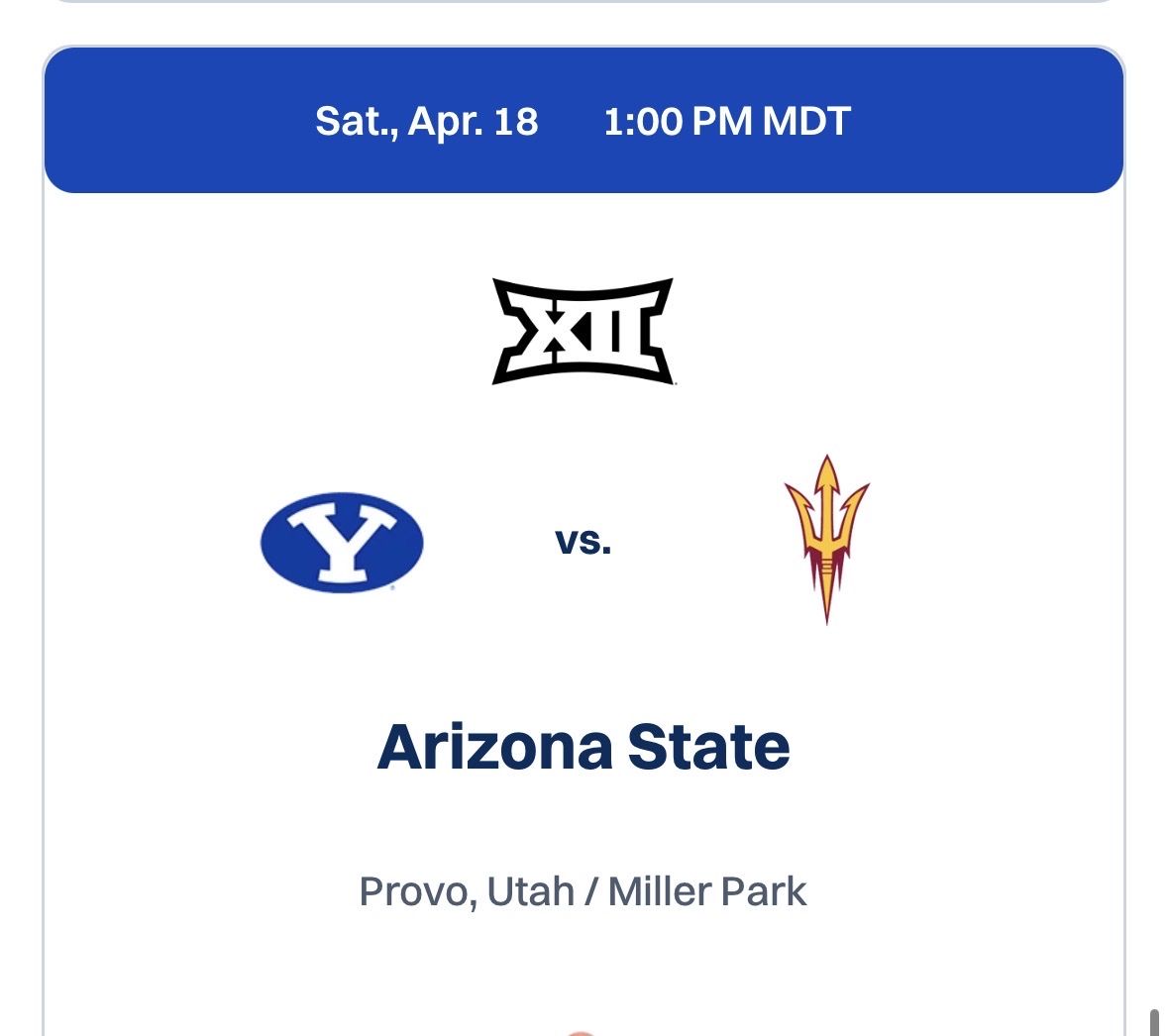 Byu Baseball Tickets Vs ASU