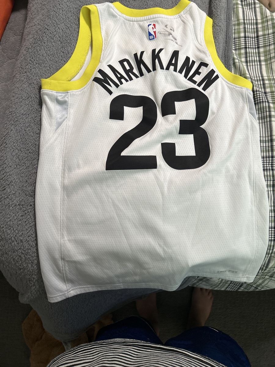 NBA Markkanen #23 Dri-FIT Jersey - White & Yellow