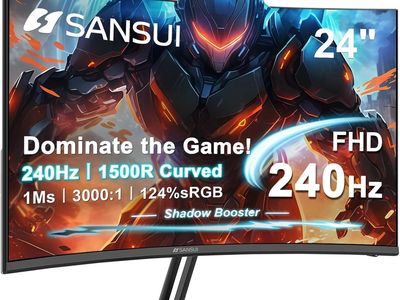 24" SANSUI Computer Monitor 240 Hz