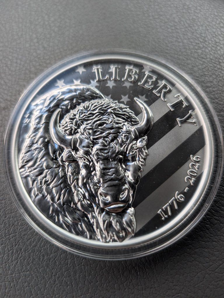 10 oz. 2026 Buffalo Silver Round Sunshine Minting America 250th Anniversary