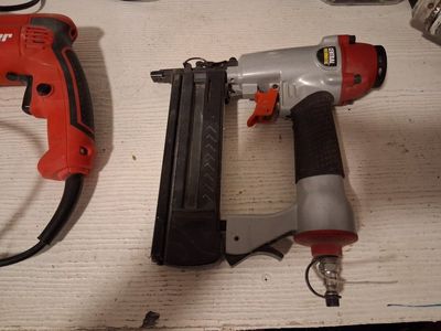 Central Pneumatic Brad Nailer - Used Power Tool for Woodworking & Home Projects