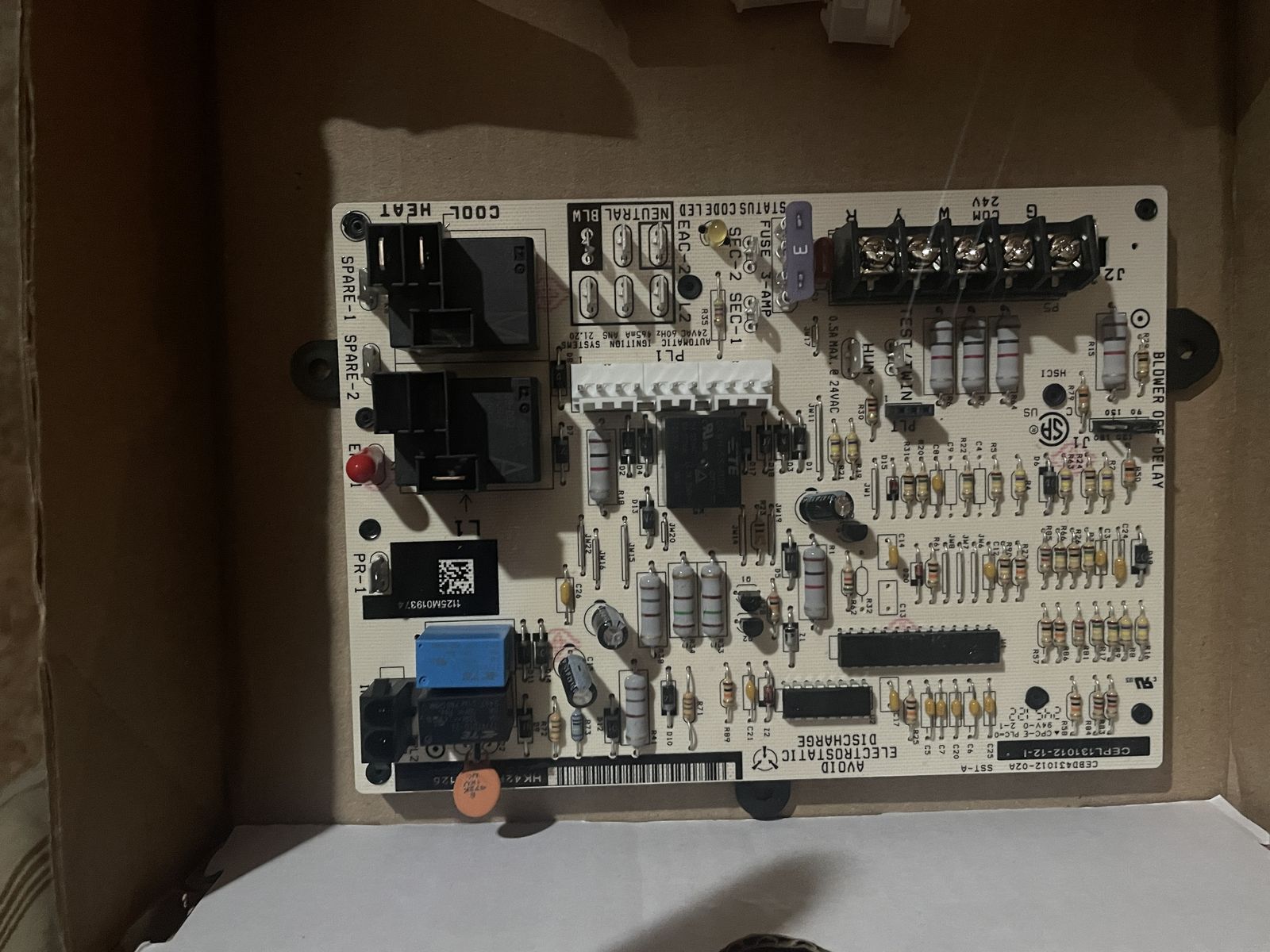 Furnace control board $150