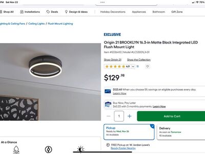 Origin21 16 Flushmount Light - New