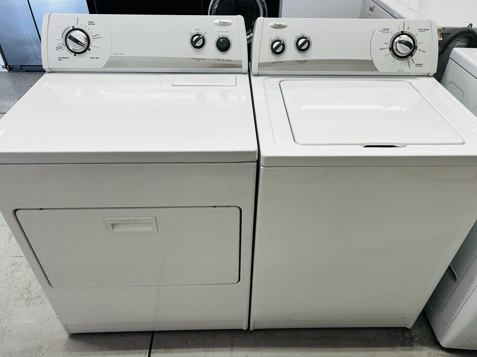 Whirlpool Electric Top Load Set