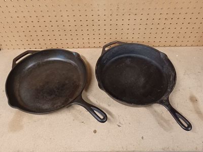 Lodge cast iron skillets $25 ea.