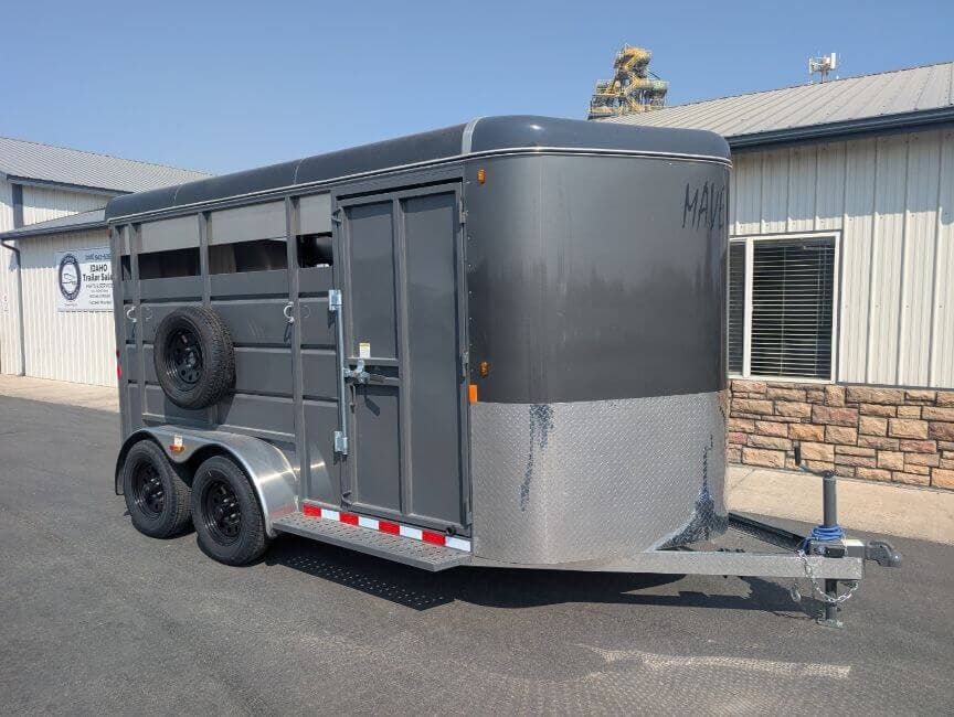 2026 Maverick Trailers Maverick BP Stock 14' Bumper Pull Stock Trailer 7K