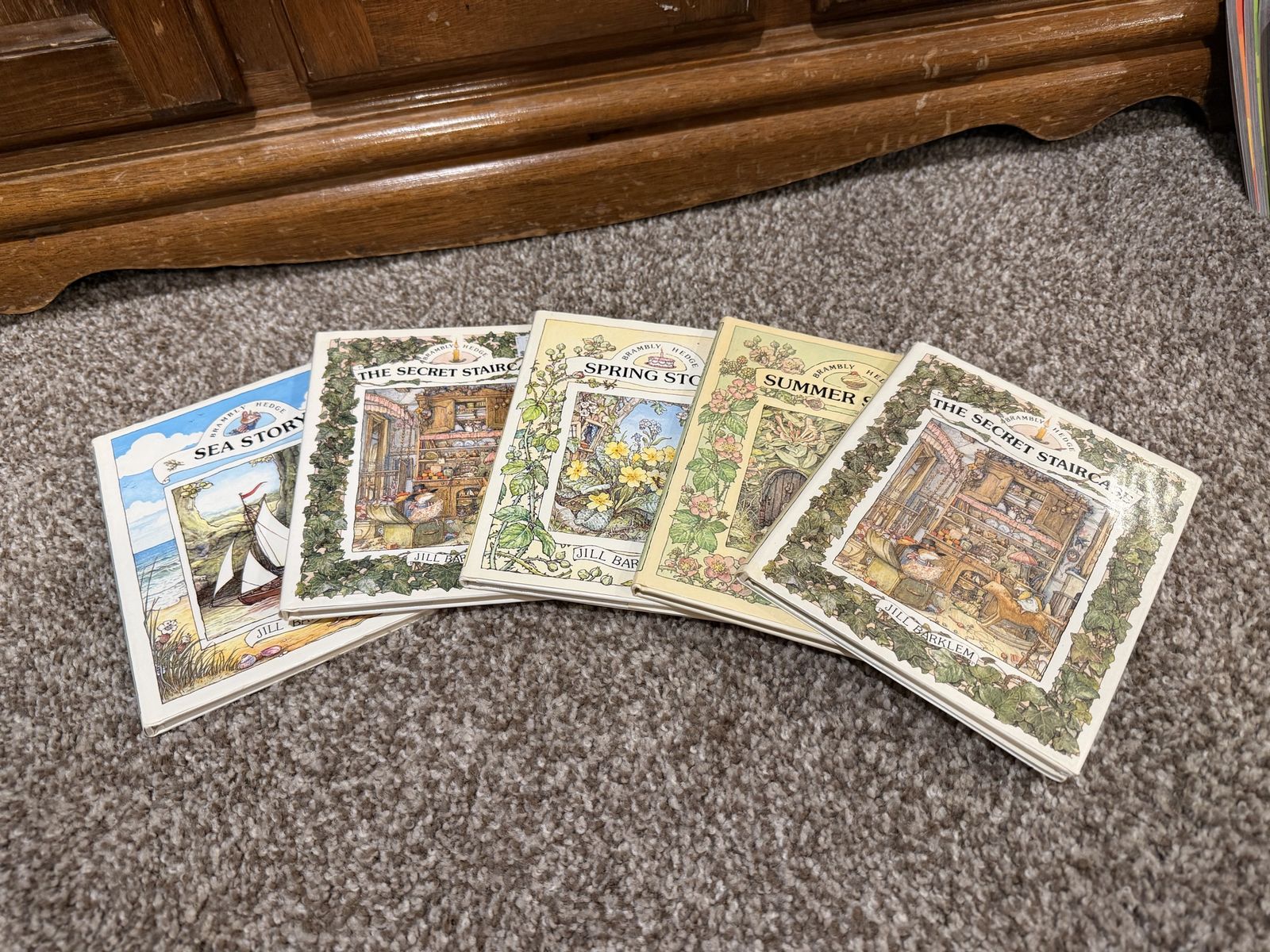 Brambly Hedge Collection by Jill Barklem - 5 Books: Sea Story, Spring, Summer, Secret Staircase (x2)